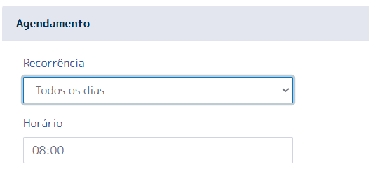 Interface de Agendamento