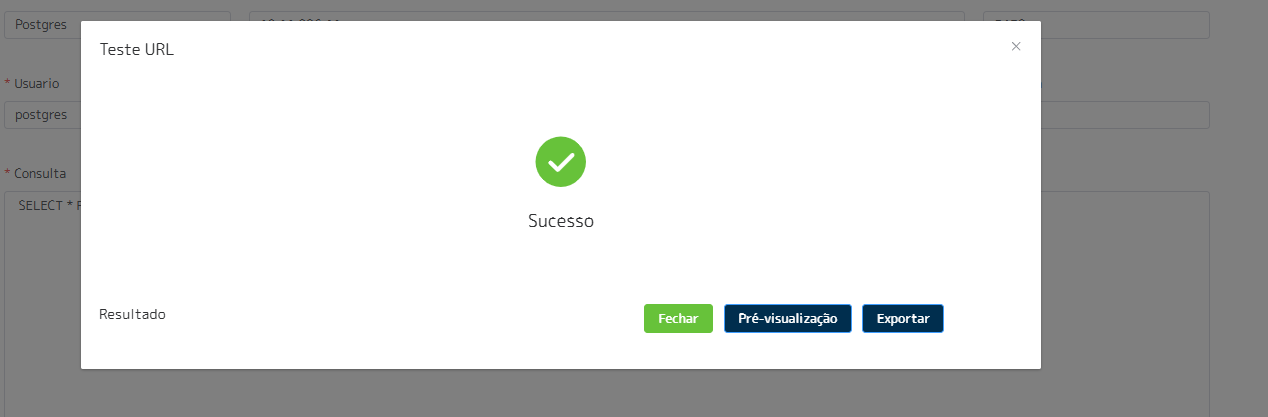 Interface do Extrator de Dados