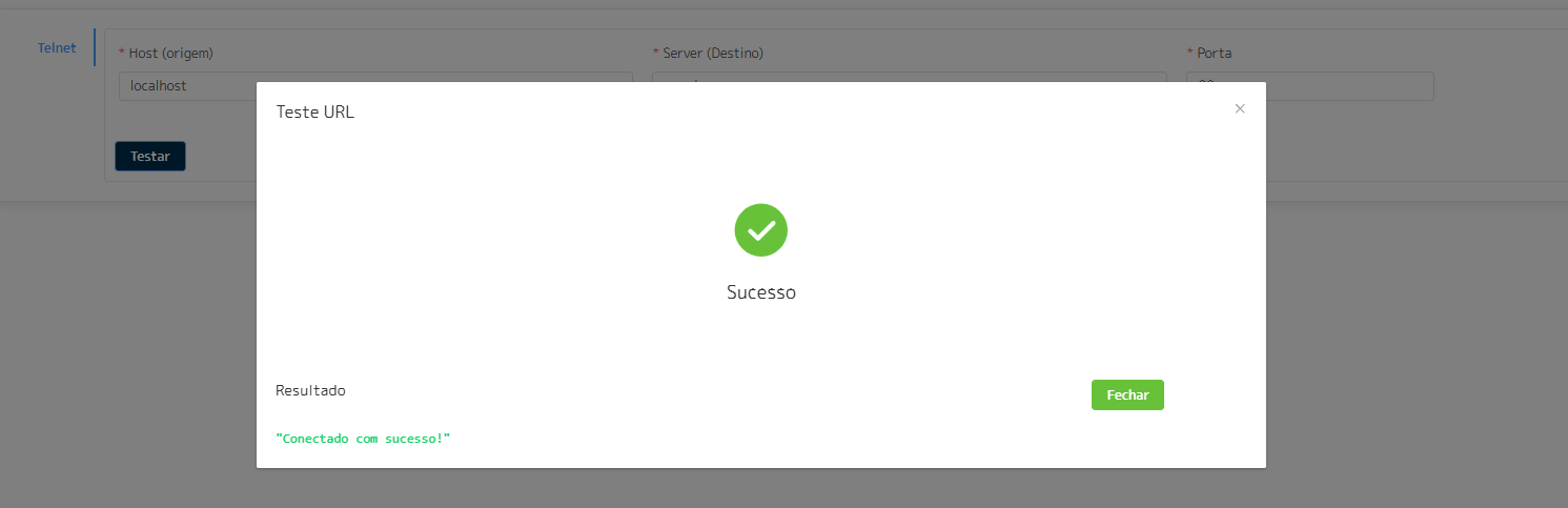 Interface de Validação de Comunicação